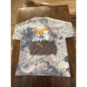 Chemistry Tshirt Men's Size XL Green Tie Dye Eagle Cool Funny Graphic Print